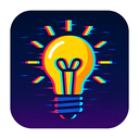 icon_software_light_bulb_digital_glitch icon preview