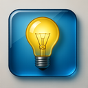 icon_software_light_bulb_glassy icon preview
