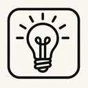 icon_software_light_bulb_monochrome icon preview