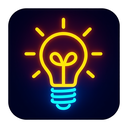 icon_software_light_bulb_neon icon preview