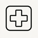 icon_software_medical_cross_monochrome icon preview