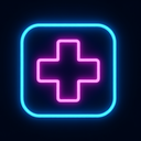 icon_software_medical_cross_neon icon preview