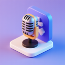 icon_software_microphone_3d_isometric icon preview