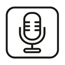 icon_software_microphone_minimal_outline icon preview