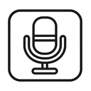 icon_software_microphone_outline icon preview