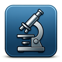 icon_software_microscope_metallic icon preview