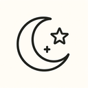 icon_software_moon_minimal_outline icon preview