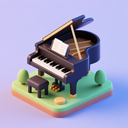 icon_software_piano_3d_isometric icon preview