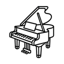 icon_software_piano_line_art icon preview