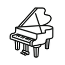 icon_software_piano_minimal_outline icon preview