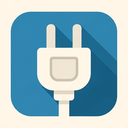 icon_software_plug_flat_design icon preview