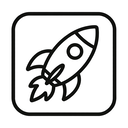 icon_software_rocket_minimal_outline icon preview