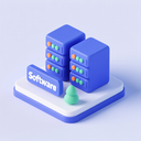 icon_software_server_3d_isometric icon preview
