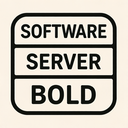 icon_software_server_bold icon preview