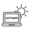 icon_software_sun_line_art icon preview