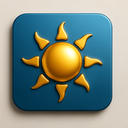 icon_software_sun_metallic icon preview