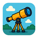 icon_software_telescope_cartoon icon preview