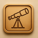 icon_software_telescope_embossed icon preview