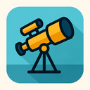 icon_software_telescope_flat_design icon preview
