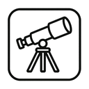 icon_software_telescope_line_art icon preview