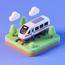 icon_software_train_3d_isometric icon preview