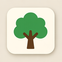 icon_software_tree_flat_design icon preview
