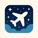 icon_space_airplane_flat_design icon preview