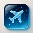 icon_space_airplane_glassy icon preview