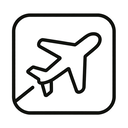 icon_space_airplane_minimal_outline icon preview