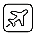 icon_space_airplane_monochrome icon preview