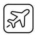 icon_space_airplane_outline icon preview