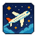 icon_space_airplane_pixel_art icon preview