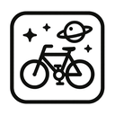icon_space_bicycle_monochrome icon preview