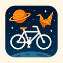 icon_space_bicycle_origami icon preview