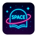 icon_space_book_neon icon preview