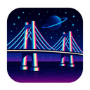 icon_space_bridge_digital_glitch icon preview