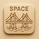icon_space_bridge_embossed icon preview