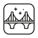 icon_space_bridge_line_art icon preview