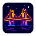 icon_space_bridge_neon icon preview