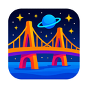 icon_space_bridge_vibrant_colors icon preview