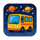 icon_space_bus_cartoon icon preview