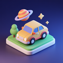 icon_space_car_3d_isometric icon preview