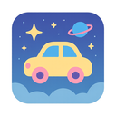 icon_space_car_flat_pastel icon preview