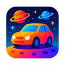 icon_space_car_vibrant_colors icon preview