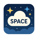 icon_space_cloud_flat_design icon preview