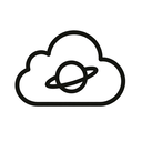 icon_space_cloud_line_art icon preview