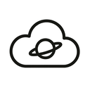 icon_space_cloud_minimal_outline icon preview