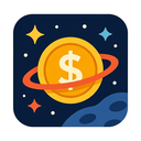 icon_space_coin_flat_design icon preview