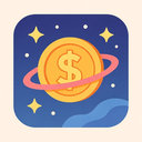 icon_space_coin_flat_pastel icon preview