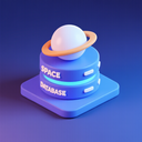 icon_space_database_3d_isometric icon preview